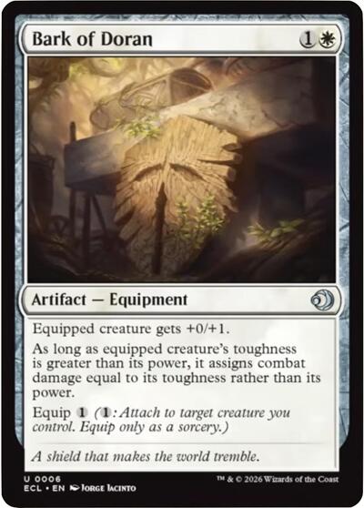 Bark of Doran (Lorwyn Eclipsed) Near Mint Foil