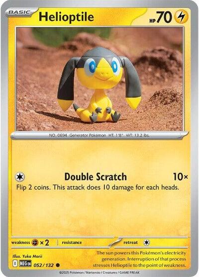 Helioptile - 052 (ME01: Mega Evolution) Near Mint Reverse Holofoil