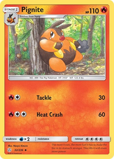 Pignite (SM - Cosmic Eclipse) Near Mint Reverse Holofoil