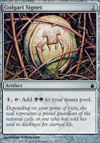 Golgari Signet (Ravnica) Light Play