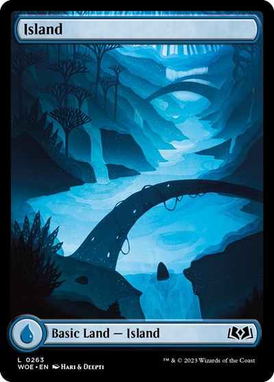Island (0263) (Wilds of Eldraine) Near Mint Foil