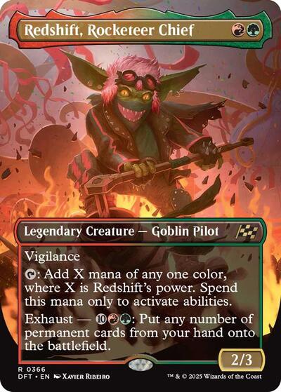 Redshift, Rocketeer Chief (Borderless) (Aetherdrift) Near Mint Foil