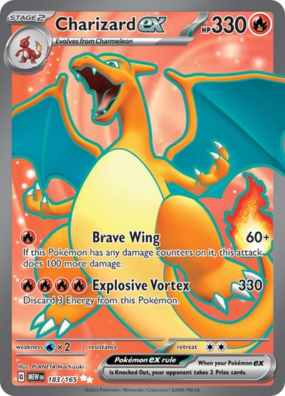 Charizard ex - 183 (Scarlet and Violet: 151) Near Mint Holofoil
