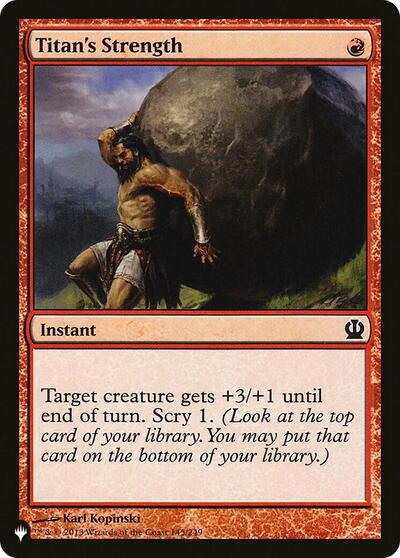 Titan's Strength (The List) Near Mint