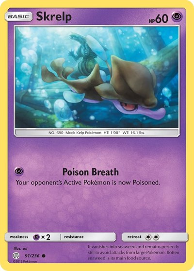 Skrelp (SM - Cosmic Eclipse) Near Mint Reverse Holofoil