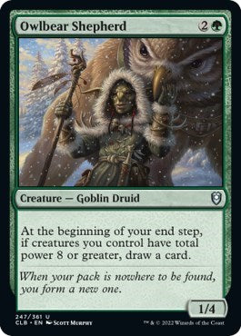 Owlbear Shepherd (Commander Legends: Battle for Baldur's Gate) Light Play Foil
