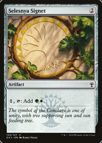 Selesnya Signet (Guilds of Ravnica: Guild Kits) Light Play