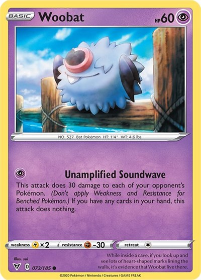 Woobat (SWSH04: Vivid Voltage) Near Mint Reverse Holofoil
