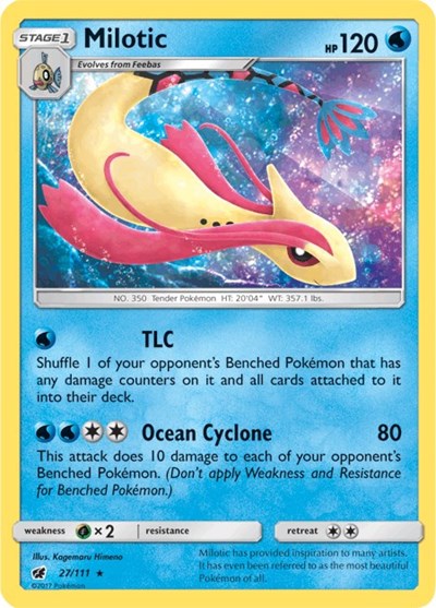 Milotic (SM - Crimson Invasion) Near Mint Reverse Holofoil