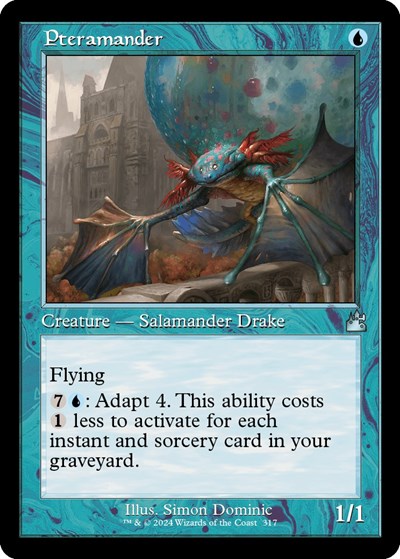 Pteramander (Retro Frame) (Ravnica Remastered) Light Play