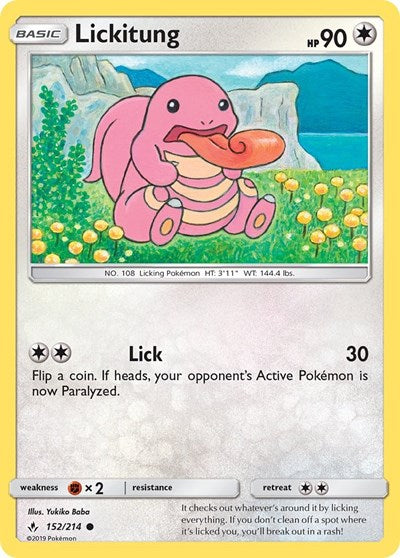 Lickitung (SM - Unbroken Bonds) Near Mint Reverse Holofoil
