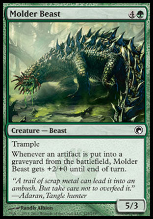 Molder Beast (Scars of Mirrodin) Light Play Foil