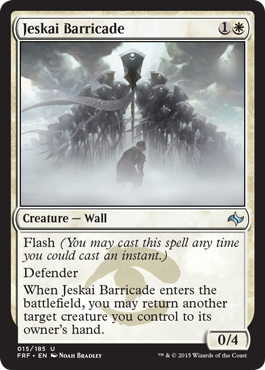 Jeskai Barricade (Fate Reforged) Near Mint