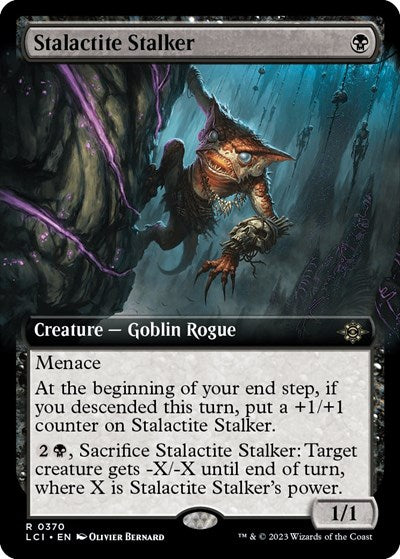 Stalactite Stalker (Extended Art) (The Lost Caverns of Ixalan) Near Mint Foil