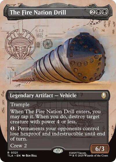 The Fire Nation Drill (Borderless) (Avatar: The Last Airbender) Light Play Foil