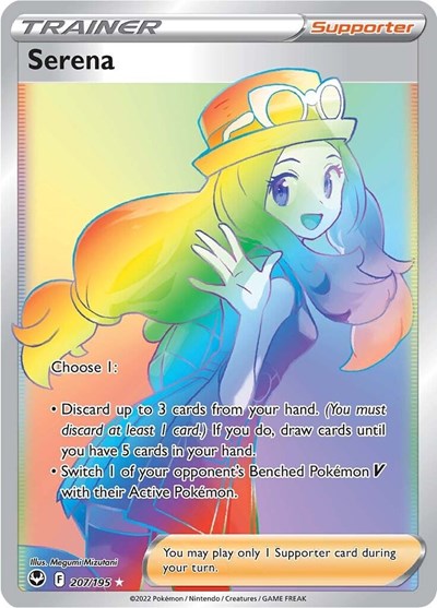 Serena (Secret) (SWSH12: Silver Tempest) Near Mint Holofoil