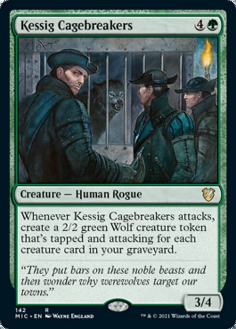 Kessig Cagebreakers (Commander 2021 Midnight Hunt) Light Play