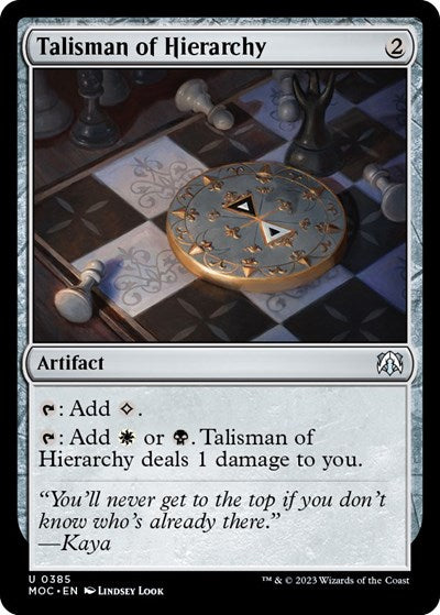 Talisman of Hierarchy (Commander: March of the Machine) Near Mint