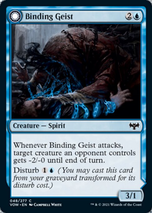 Binding Geist / Spectral Binding (Innistrad: Crimson Vow) Light Play Foil