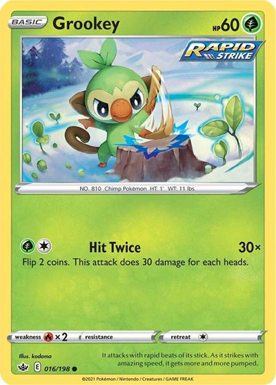 Grookey (SWSH06: Chilling Reign) Near Mint