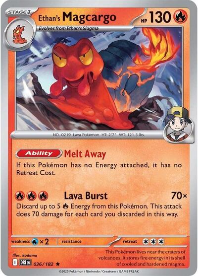 Ethan's Magcargo (SV10: Destined Rivals) Near Mint Reverse Holofoil