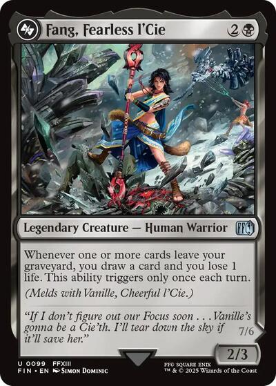 Fang, Fearless l'Cie (Universes Beyond: FINAL FANTASY) Near Mint Foil