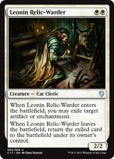 Leonin Relic-Warder (Commander 2017) Light Play