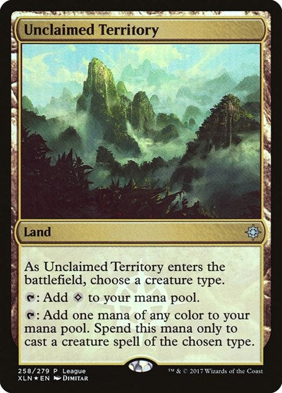 Unclaimed Territory (Promos: League) Light Play Foil