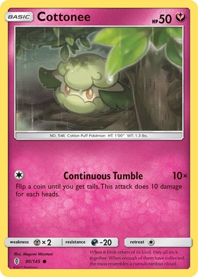 Cottonee (SM - Guardians Rising) Near Mint Reverse Holofoil