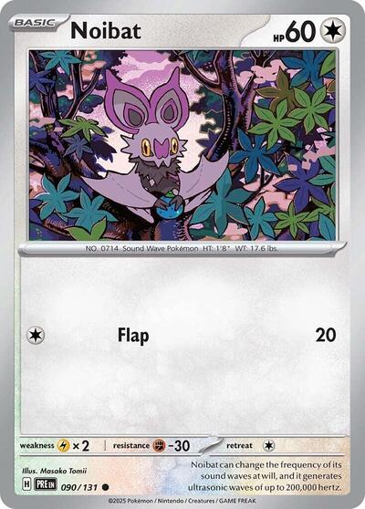 Noibat (SV: Prismatic Evolutions) Near Mint Reverse Holofoil