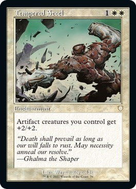 Tempered Steel (Commander: The Brothers' War) Light Play