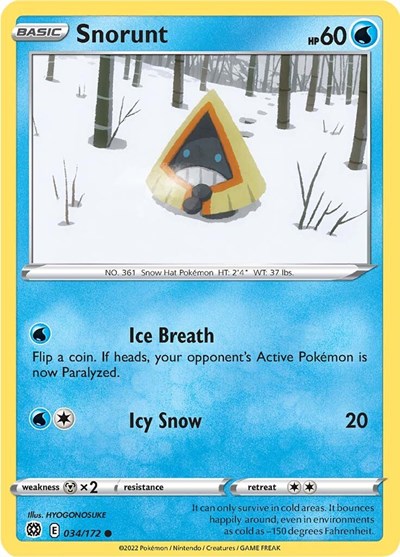 Snorunt (SWSH09: Brilliant Stars) Near Mint Reverse Holofoil