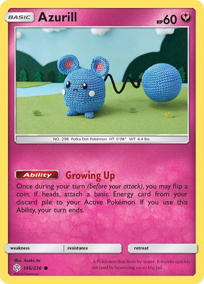 Azurill (SM - Cosmic Eclipse) Near Mint Reverse Holofoil