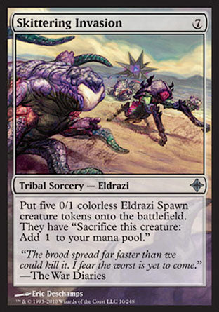 Skittering Invasion (Rise of the Eldrazi) Light Play