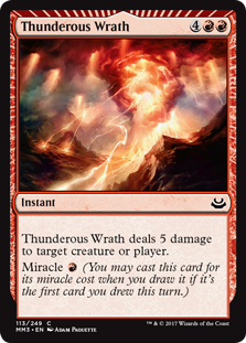 Thunderous Wrath (Modern Masters 2017) Light Play Foil