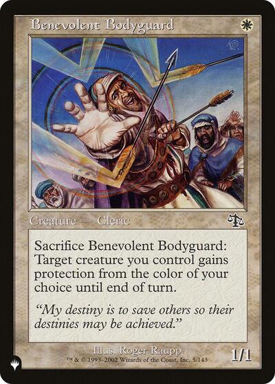 Benevolent Bodyguard (The List) Near Mint