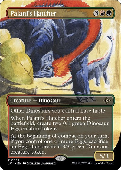 Palani's Hatcher (Borderless) (The Lost Caverns of Ixalan) Light Play