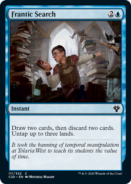 Frantic Search (Commander 2020 Ikoria) Light Play