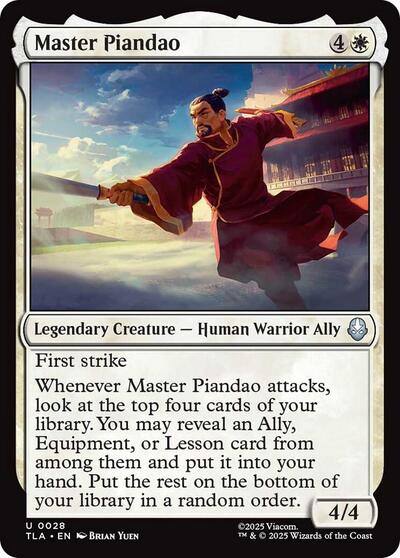 Master Piandao (Avatar: The Last Airbender) Near Mint Foil