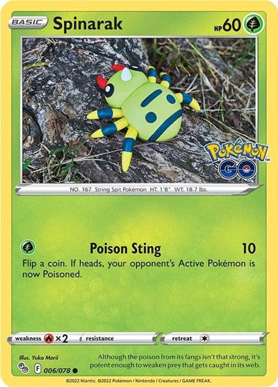 Spinarak (Pokemon GO) Near Mint