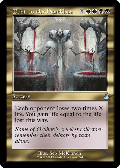 Debt to the Deathless (Retro Frame) (Ravnica Remastered) Light Play