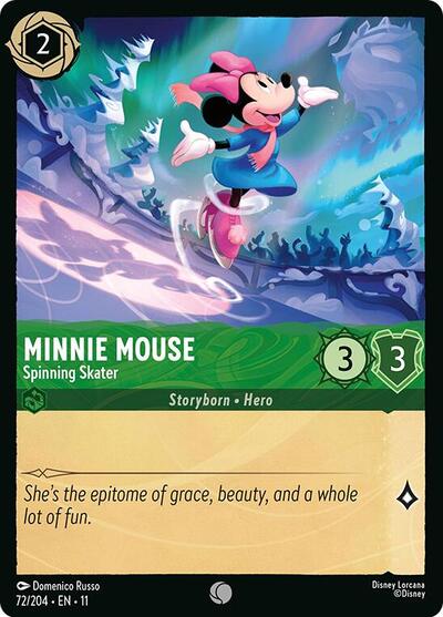 Minnie Mouse - Spinning Skater (Winterspell) Near Mint