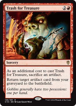 Trash for Treasure (Commander 2016 Edition) Light Play