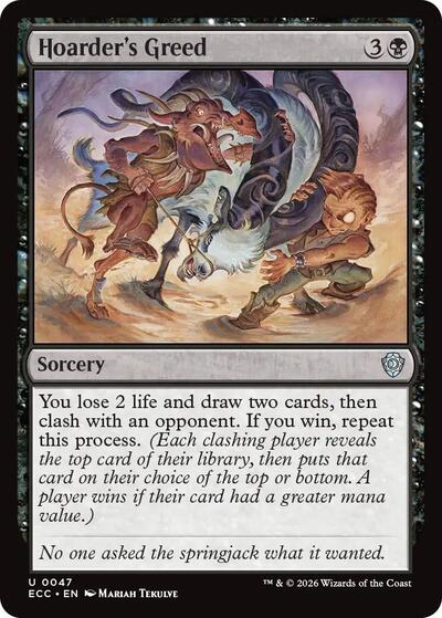 Hoarder's Greed (Commander: Lorwyn Eclipsed) Near Mint