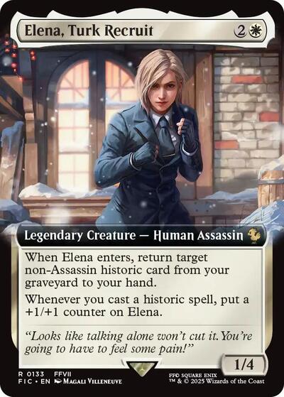 Elena, Turk Recruit (Extended Art) (Commander: FINAL FANTASY) Near Mint