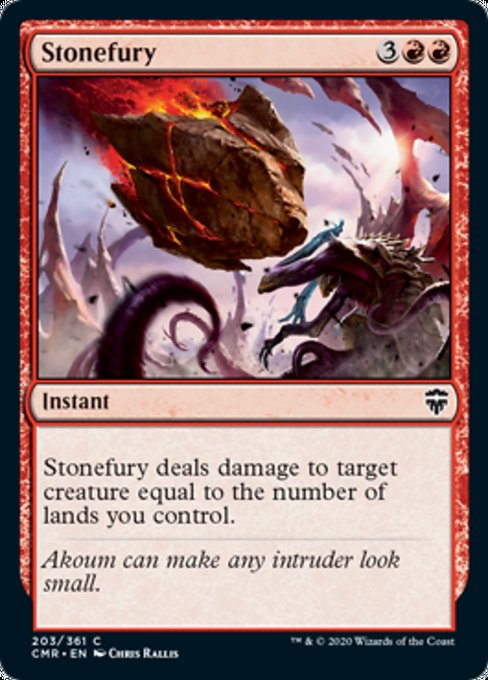 Stonefury (Commander Legends) Light Play Foil