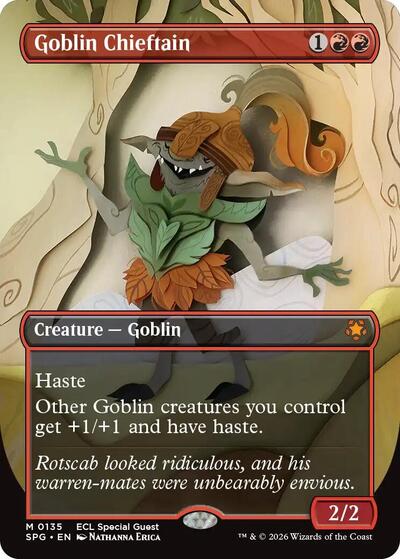 Goblin Chieftain (Borderless) (Special Guests) Near Mint