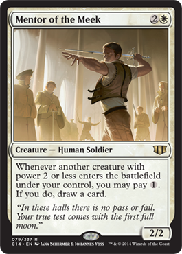 Mentor of the Meek (Commander 2014 Edition) Light Play