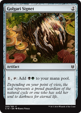 Golgari Signet (Commander 2016 Edition) Light Play