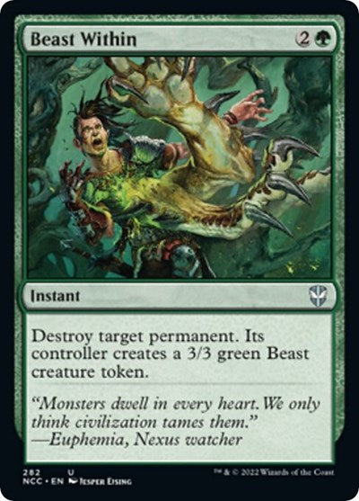 Beast Within (Commander: Streets of New Capenna) Light Play